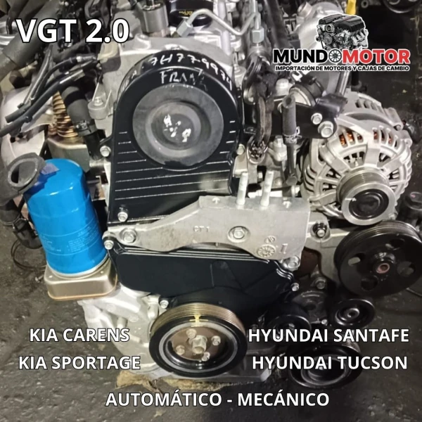 Motor Para Kia Carens 2007 2011 2.0 16v D4ea   Vgt Diesel